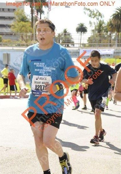 LA Marathon 2014 Mile 21